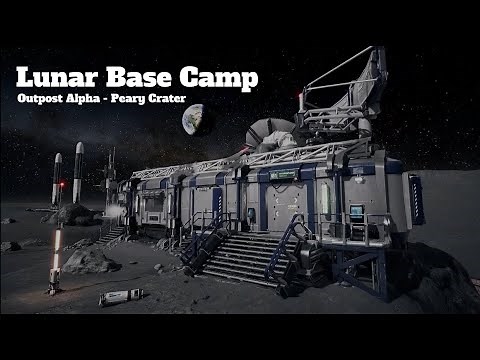 SciFi Moon Base Noises | Space Ambience | No talking | White Noise for Sleep and Study.