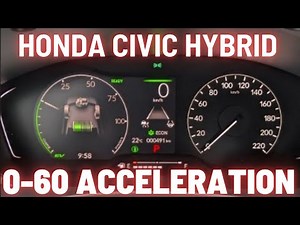 2025 Honda Civic Sport Hybrid 0-60 mph Acceleration Test Sport Mode