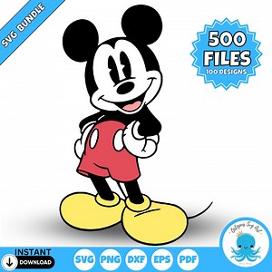 Vintage Mickey Mouse SVG Bundle: Retro Cut Files (digital Download) - Etsy