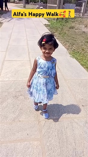 Walking Like a Little Princess 👑❤️ Alfa’s Cutest Smile! #motivation #shorts