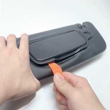 How to replace Sun Visor Vanity Mirror Cover of Porsche Boxster Cayman 911 981 982 991 718?