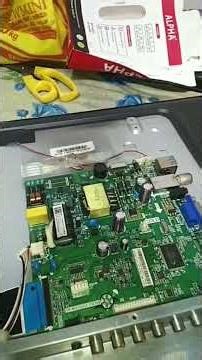 TV Repair Sinhala | Faulty Capacitor & Display Flex Replace (LED TV Fix) #repairstation #tvrepair