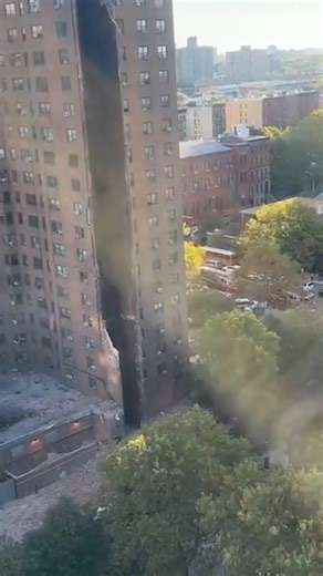 A high-rise apartment building in New York’s Bronx borough has partially collapsed following a gas explosion. According to the New York Fire Department, the blast caused an incinerator shaft attached to the building to collapse. The rest of the 17-story building appear to have been left unaffected. No damage has been reported to any of the apartments at this time. | The Independent