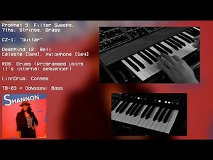 RECREATING Let the music play by Shannon | Sequential Prophet 5 | Casio CZ1 | Behringer RD8