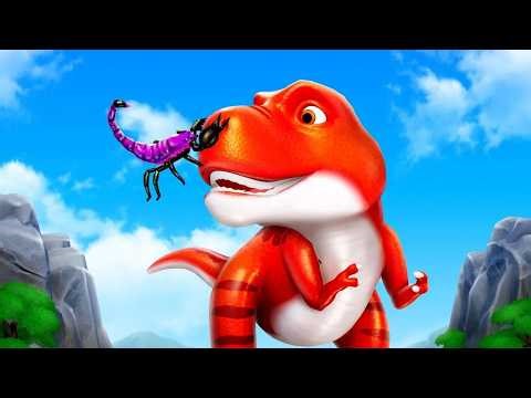 Baby T-Rex Boating Adventure | Dinos World Fun