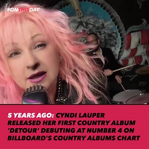 186K views · 12K reactions | 5 years ago, Cyndi Lauper debuted her first country album 'Detour' 鸞 Have you heard it?  | RHINO | Facebook