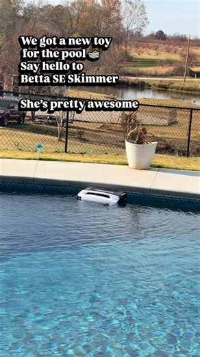 10 out of 10 recommend this Solar powered robotic skimmer for your pool. Keeps the top clean of debris. Enjoy the Black Friday pricing too https://amzn.to/4rqIzK6 | Jenny Dawson Coleman | Facebook