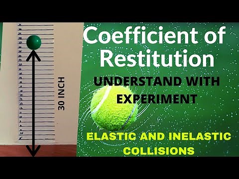 COEFFICIENT OF RESTITUTION | Elastic and Inelastic Collisions | Bouncing Ball Experiment PHYSICS