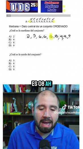 Mediana y moda: Ejercicios prácticos de matemáticas