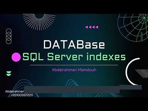 SQL Server Indexes | Index structure and design Overview #arabic