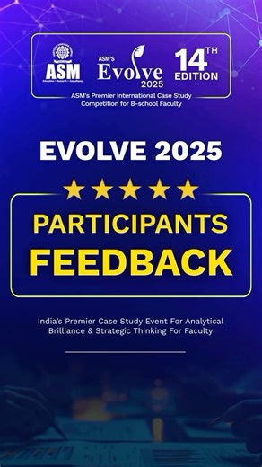 ASM's Institute of Business Management & Research (IBMR) on Instagram: "🎤 Participant Perspective – EVOLVE 2025 | ASM Group of Institutes At EVOLVE 2025 – the 14th International Edition, innovation met inspiration as educators from across the globe came together to advance the practice of case-based teaching. Ms. Shreshtha from FLAME University shared how EVOLVE 2025 provided an exceptional opportunity to exchange ideas, refine pedagogical approaches, and engage with diverse academic min