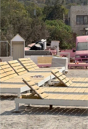 Sand and beds have arrived 🧐🤫 #ibiza #ibizabeachclub #newbeachclubibiza #ibiza2025
