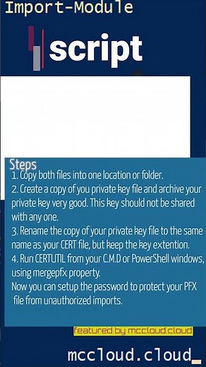 How to merge .CERT file and private.key file to a .PFX