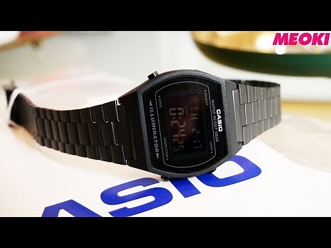 Casio Black Retro Watch (B640WB-1BEF) Unboxing