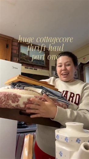 Sam Holley on Instagram: "cottagecore thrift haul part 1! part two will be right up :) #cottagecore #thrifthaul #grandmacore"