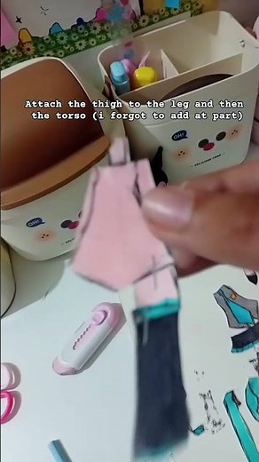 miku paper doll tut! #miku #paper doll #diy