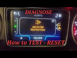 Air filter light how to inspect, fix, reset diesel truck - international LT, freightliner, etc.