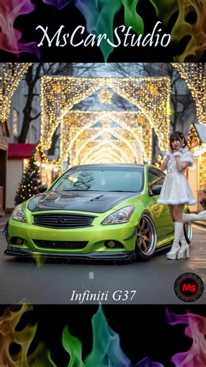 Nissan Skyline Coupe G37 Lowered Custom #ai #nissan #jdm #skyline #infinity #g37coupe #christmas
