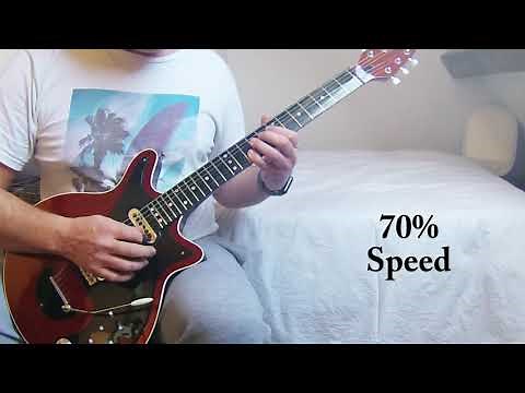 Queen "The Show Must Go On" Guitar Solo 1 (Brian May) Cover/Tutorial/Lesson