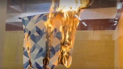 See how an automatic sprinkler system douses a fire in seconds