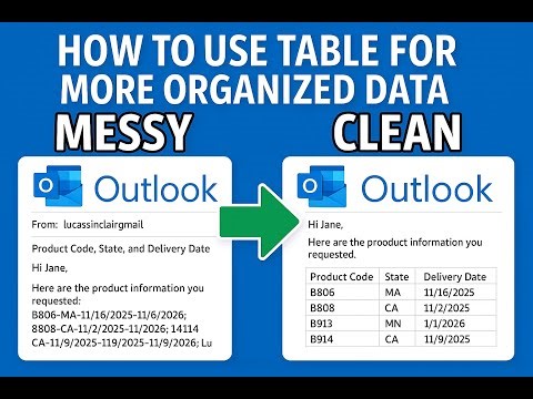 How to Use or Insert Tables in Outlook Emails | Old and New Version of Outlook