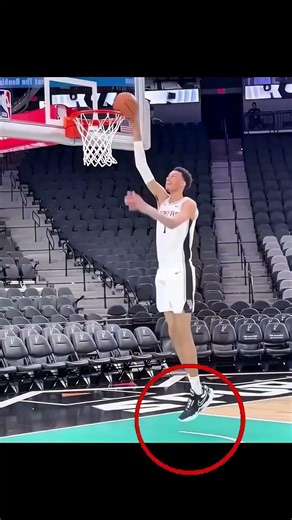 Defying gravity without even leaving the ground Not everyone can do it but with insane height. #nba