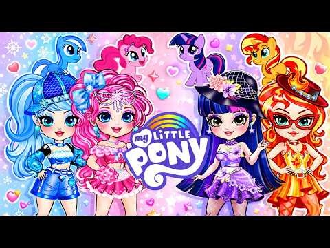 DIY My Little Pony Paper Doll Dress Up 🌈 Magic Makeover & ASMR Craft