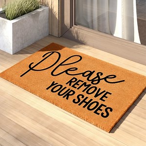 Please Remove Your Shoes Doormat | Funny Doormat | Welcome Mat | Funny Door Mat | Funny Prank Door Mat Gift | Housewarming | Closing Gift - Etsy
