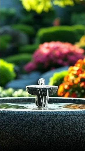 Peaceful Water Fountain 💧 Relaxing Garden Vibes | #lofi