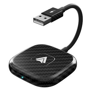 [Hot Item] Universal Wireless Android Auto Adapter Carbon Fiber Android Carplay and Android Auto Dongle Box