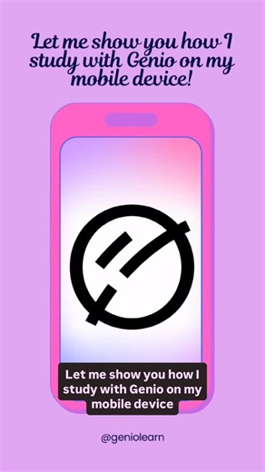 Genio | Study Tool on Instagram: "Genio isn’t just for your laptop! Here’s how to study from your lecture notes and transcript - straight from your phone 🙌🏼📱💜✨ Using the app version of Genio Notes makes it easier to study anywhere, so you can stay consistent with reviewing and testing your learning 🙏🏼 #studytips #collegelife #studentlife #notetaking backtoschool"