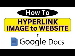 How To Hyperlink An Image To A Webpage In Google Docs | PC Tutorial 👍