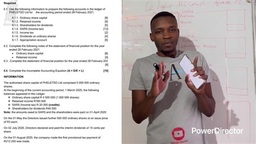 Grade 12 Accounting Ledger accounts Company Term 1 paper 1 of 2026