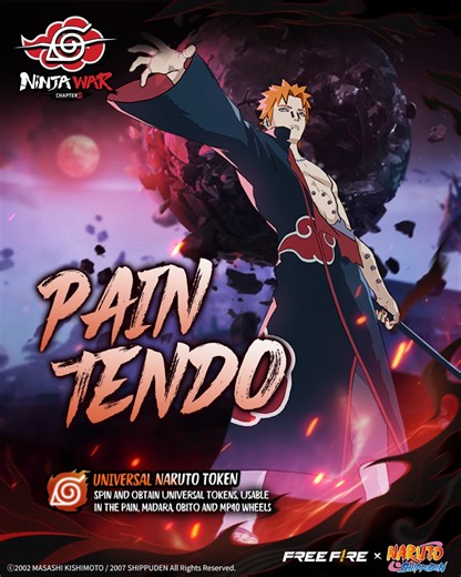 Pain bundle is now available in-game! 🔥 Get it now and destroy everything in your path! #FreeFire #FFxNARUTOSHIPPUDEN #FreeFireNaruto #FFxNarutoShippuden #FFxNaruto #NarutoShippuden | Garena Free Fire
