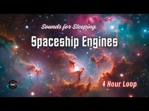 🚀 Deep Spaceship Engine Hum | 4 Hour Sleep Video (Loopable, No Dark Screen)