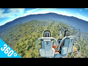 Fast 360° POV VR roller coaster Simulator 3D 360 도 롤러코스터 탐험