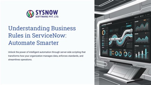 Understanding Business Rules in ServiceNow Automate Smarter | SYSNOW SOFTWARE PVT. LTD.