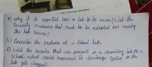 4) Why is it essential for a lab to be secure? List the securit... | Filo
