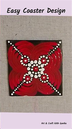 DIY Coaster Painting | Art & Craft With Gunika
