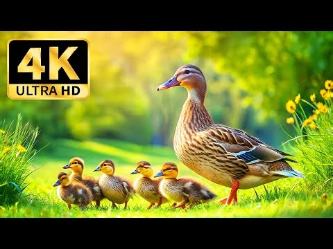 Stunning 4K Animal World – Scenic Wildlife Moments with Calming Music