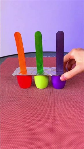 This DIY rainbow popsicle is pure magic 🌈😲🍭 #dessertdiy #funfood