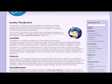 Installare e configurare Mozilla Thunderbird