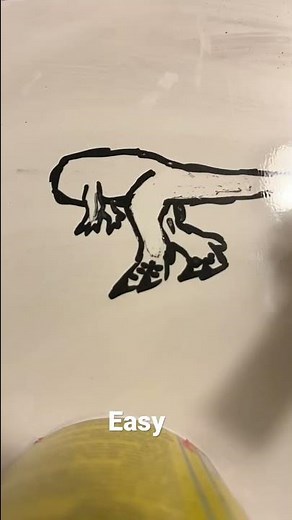 How to draw a Giganotosaurus (easy)