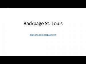 Backpage St Louis