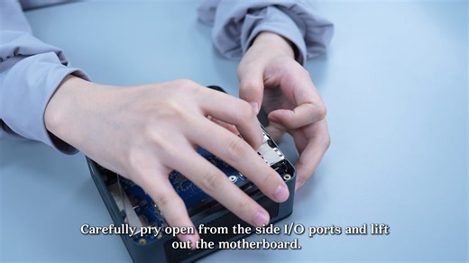 Take a Peek Inside 💡 M6 Ultra Disassembly 🔧 Quick-Swap RAM & SSD — Easy upgrades, expand as you like 💻 Ryzen™ 5 7640HS Radeon™ 760M — Big power packed in a tiny chassis ❄️ Dual Turbo Fans Copper Heatpipes — Quiet and efficient, stays cool under heavy load 🖥️ Rich Ports Multi-Screen Output — HDMI, DP, USB4; perfect for work, creation, or play 📏 128×128mm Compact Chassis — Place it anywhere: desk, bedside, or living room 👀 Satisfying Teardown Vibes — See the tech beauty inside your mini powe