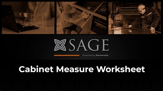 Cabinet Measure Worksheet
