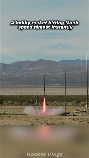 Hobby Rocket Accelerating to Supersonic Speed