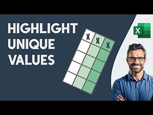 How to highlight unique values in Excel - DataXL free excel add-in