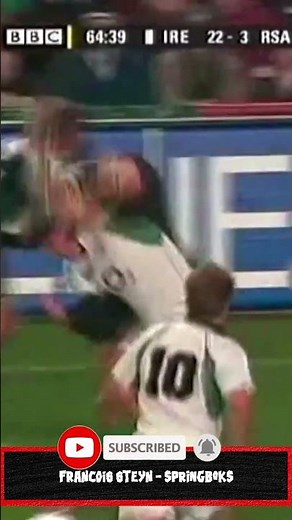 Francois Steyn Try on Debut - Springboks vs Ireland #rugby