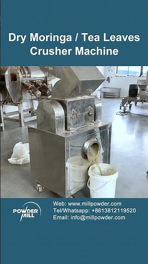 Dry Moringa / Tea Leaves Crusher, Bay Leaf Herbal Powder Grinding Machine, Powder Making Machine